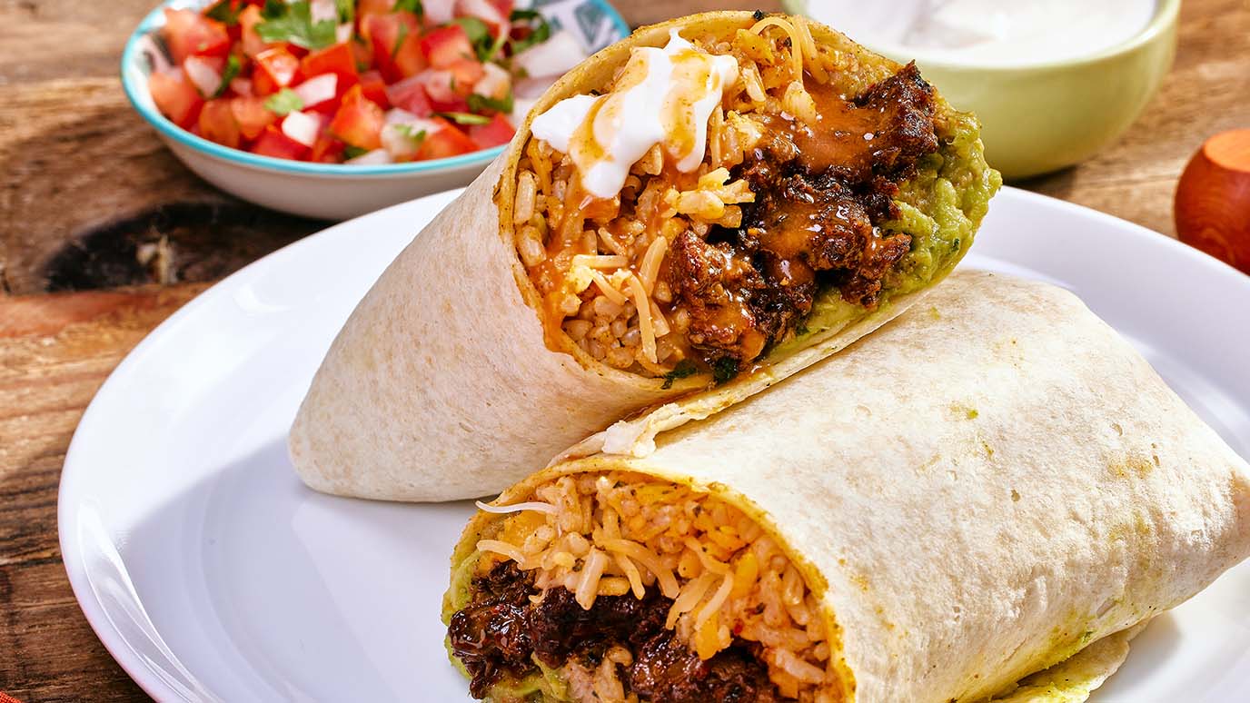 Chili Garlic Steak Burritos