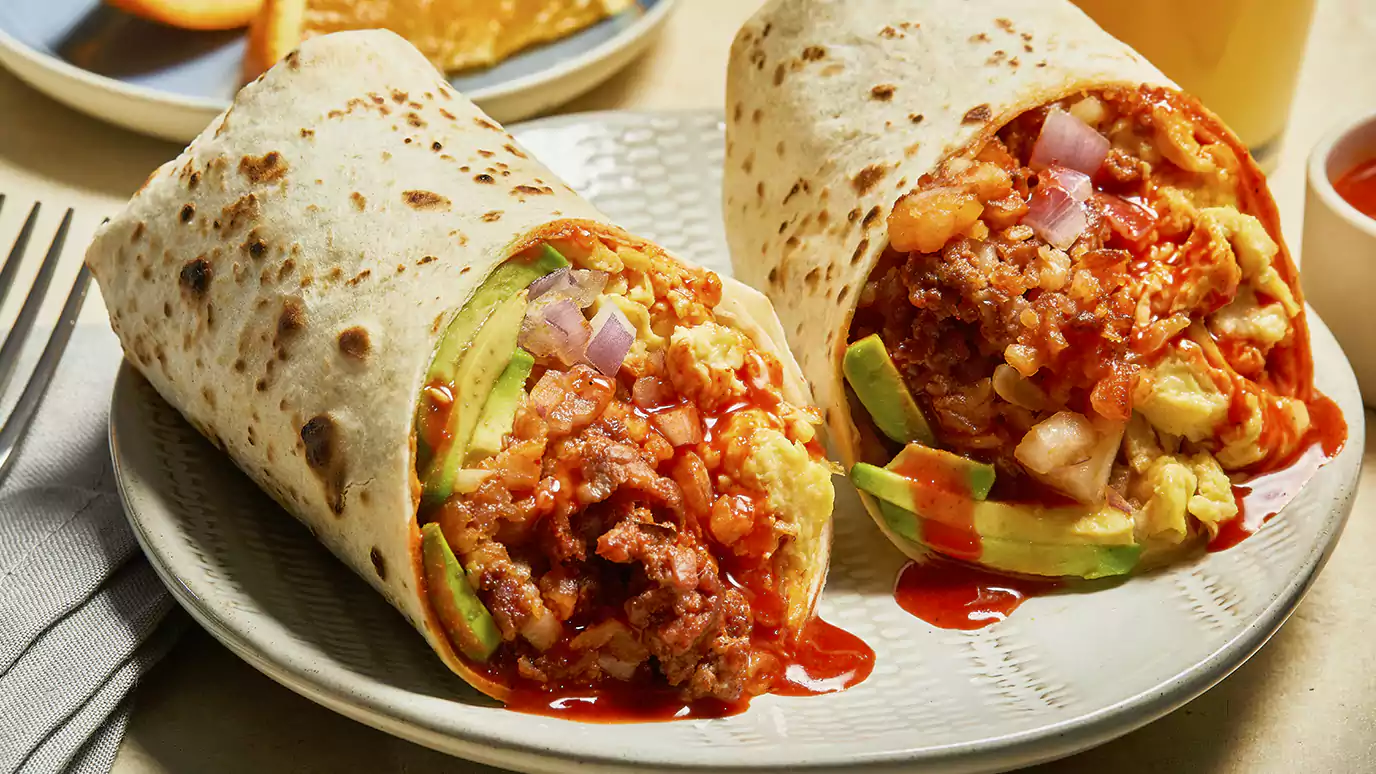 cholula chorizo breakfast burrito