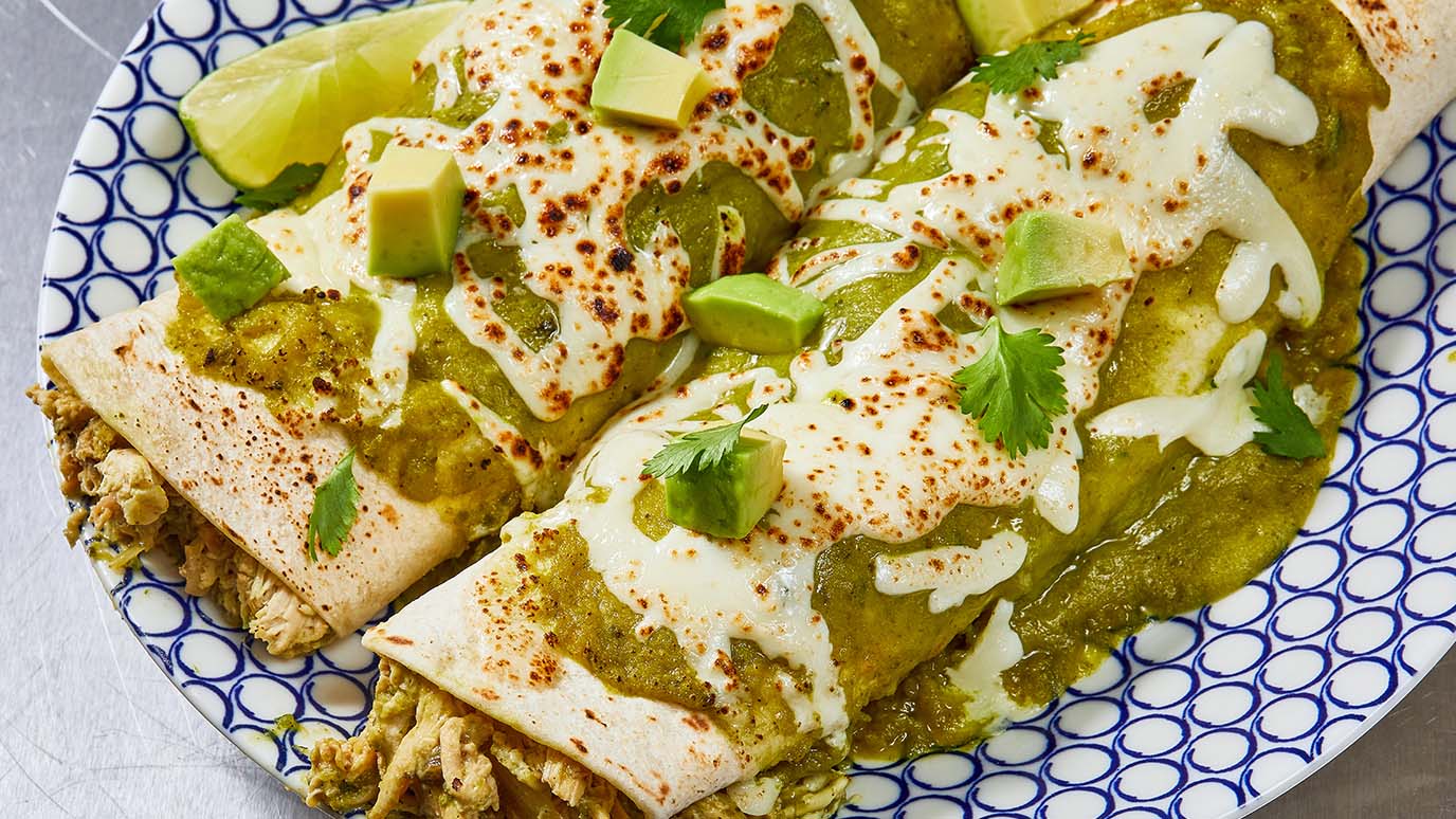 green chili enchiladas