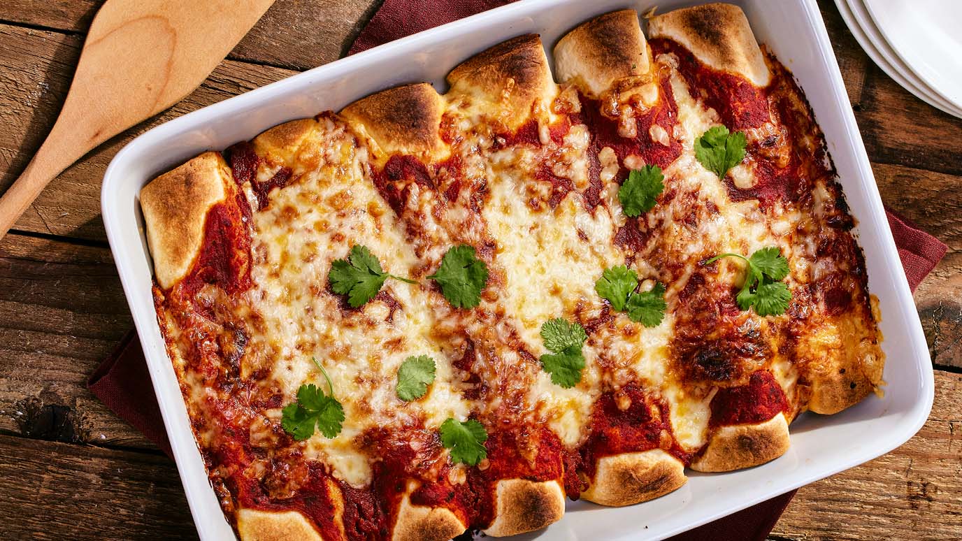 Smoky Chipotle Chicken & Cheese Enchiladas